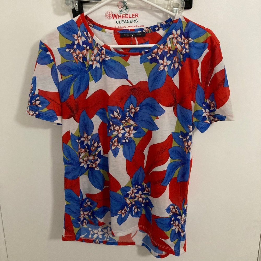 M&S Collection Women's Semi Sheer T-Shirt Blouse